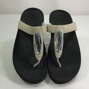 FitFlop Ivory Gemmed Sandals